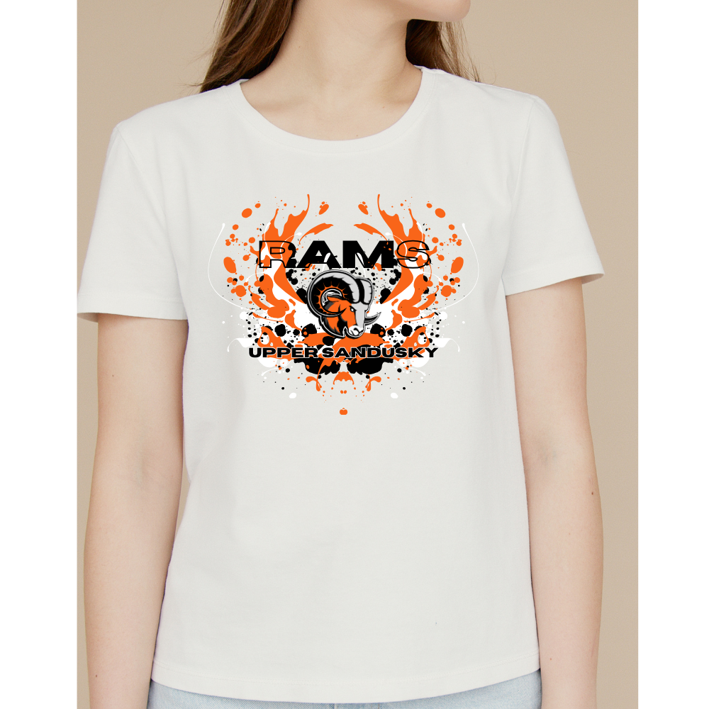 Upper Sandusky Rams Flame T-Shirt