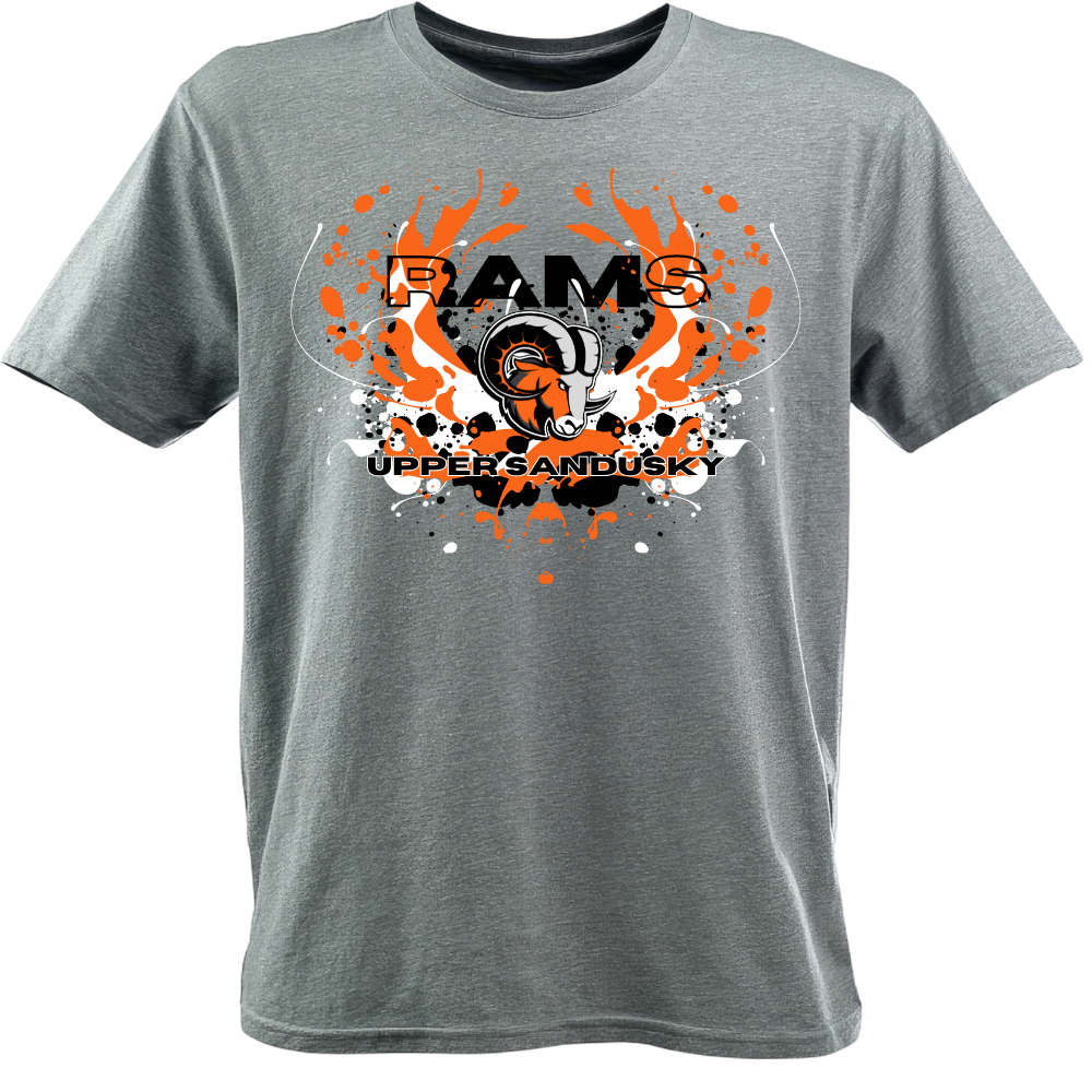 Upper Sandusky Rams Flame T-Shirt