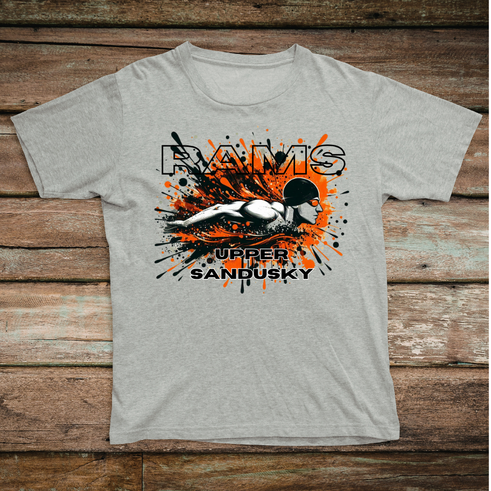 Upper Sandusky Rams Swimming T-Shirt