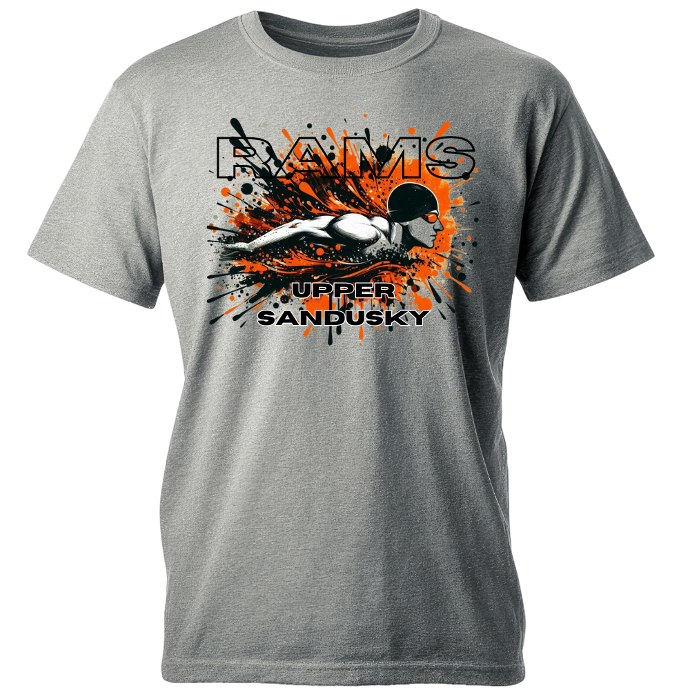 Upper Sandusky Rams Swimming T-Shirt