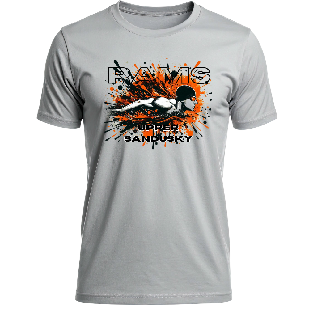 Upper Sandusky Rams Swimming T-Shirt