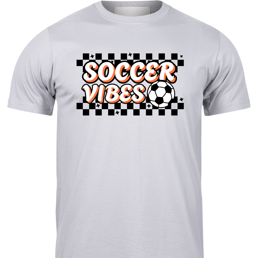 Soccer Vibes Checkered Tee