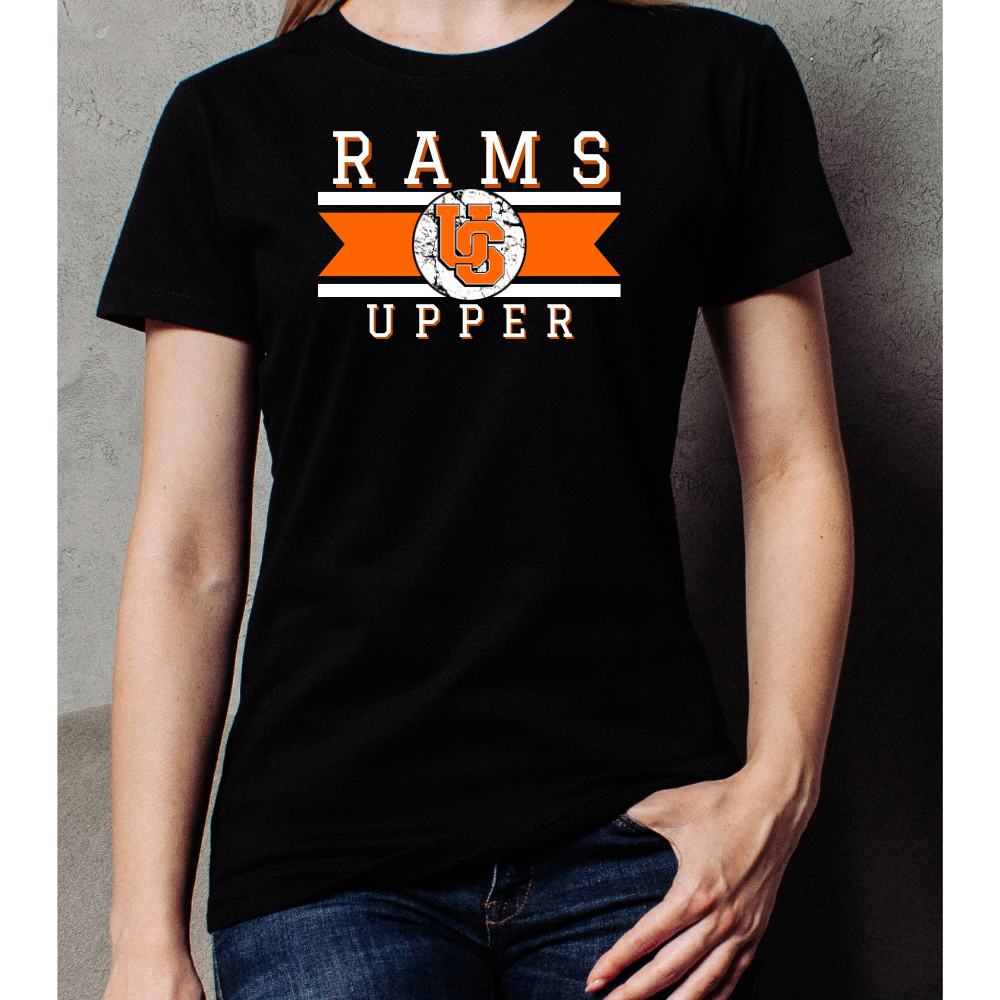 Upper Sandusky Rams US Logo Banner Tee
