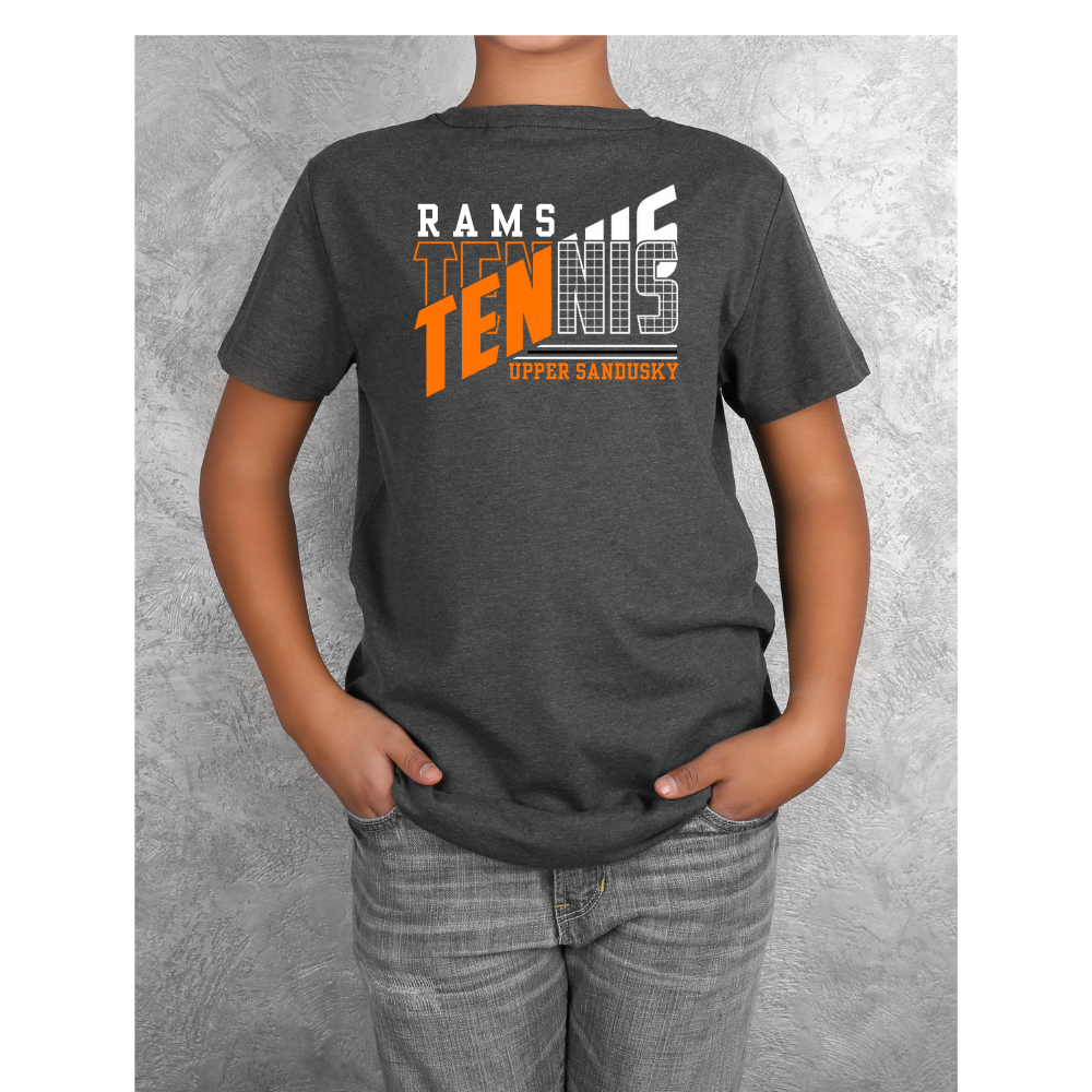 Rams Tennis Stacked Typography Tee