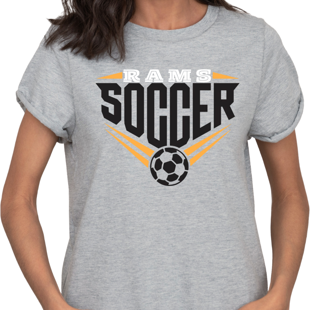 Rams Soccer Winged Ball Tee