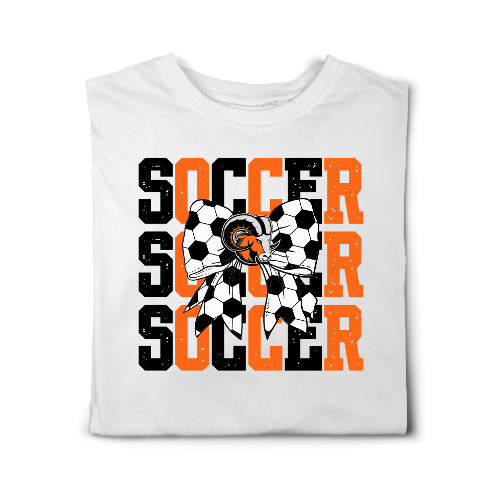 Rams Soccer Stacked Tee