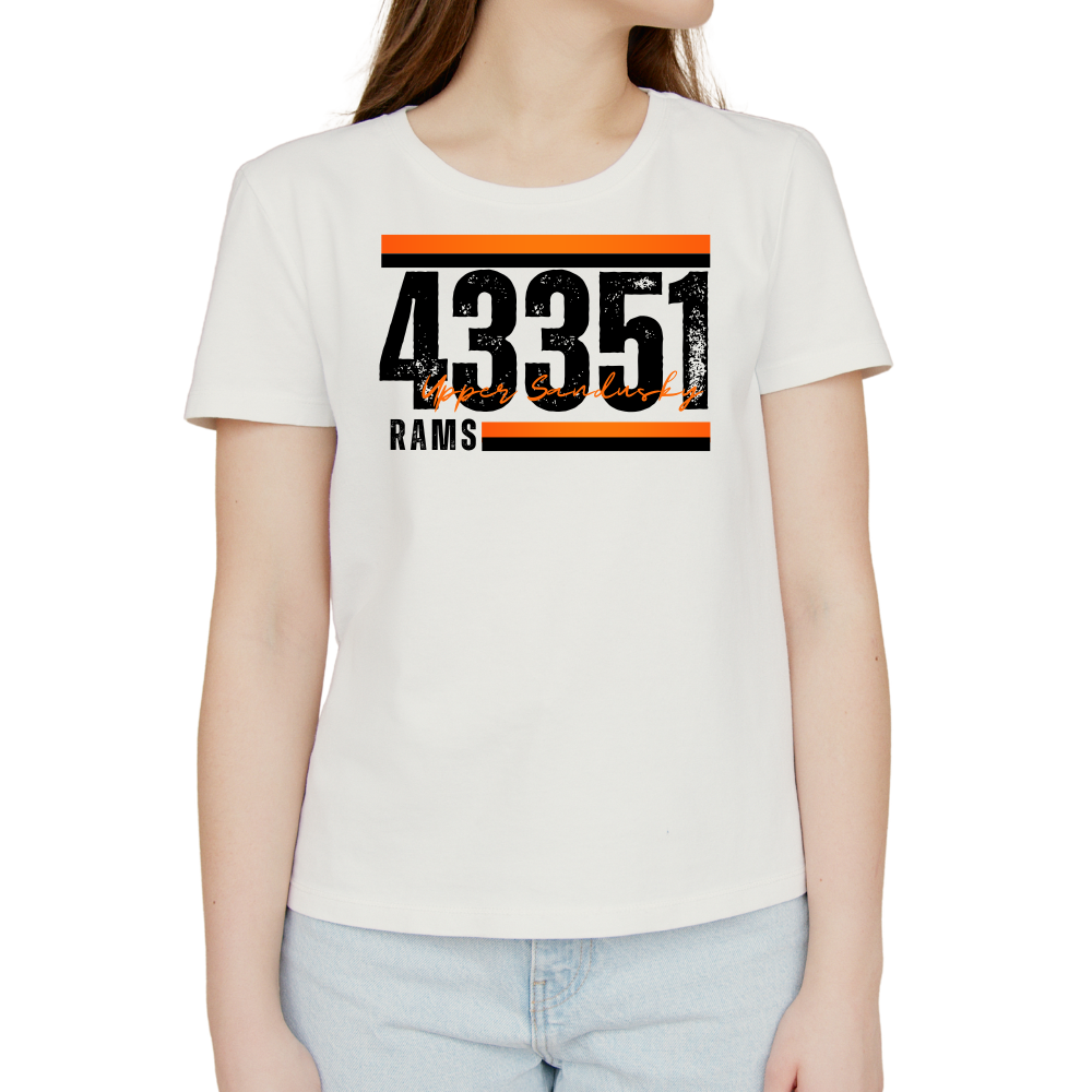 Upper Sandusky Rams 43351 Zip Code Tee