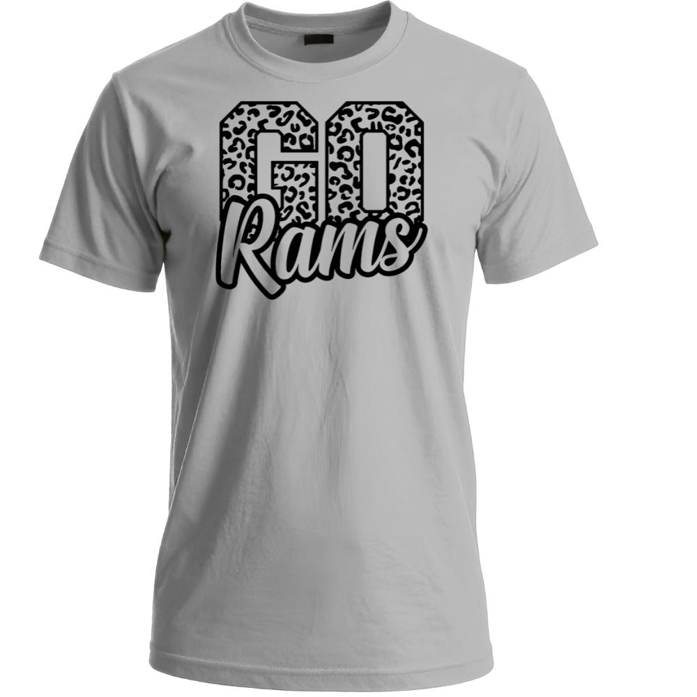 Go Rams Leopard Print Tee