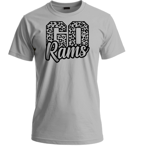 Go Rams Leopard Print Tee