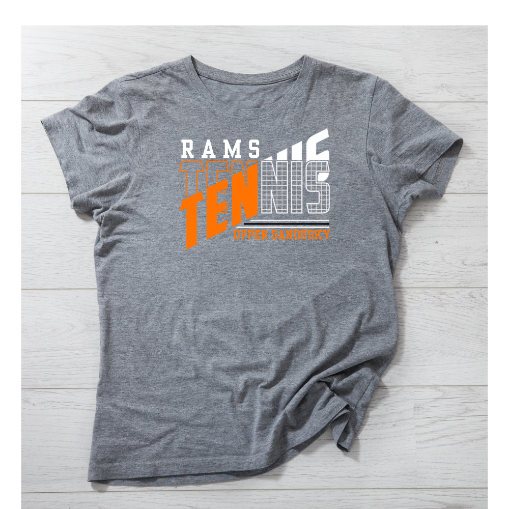 Rams Tennis Stacked Typography Tee