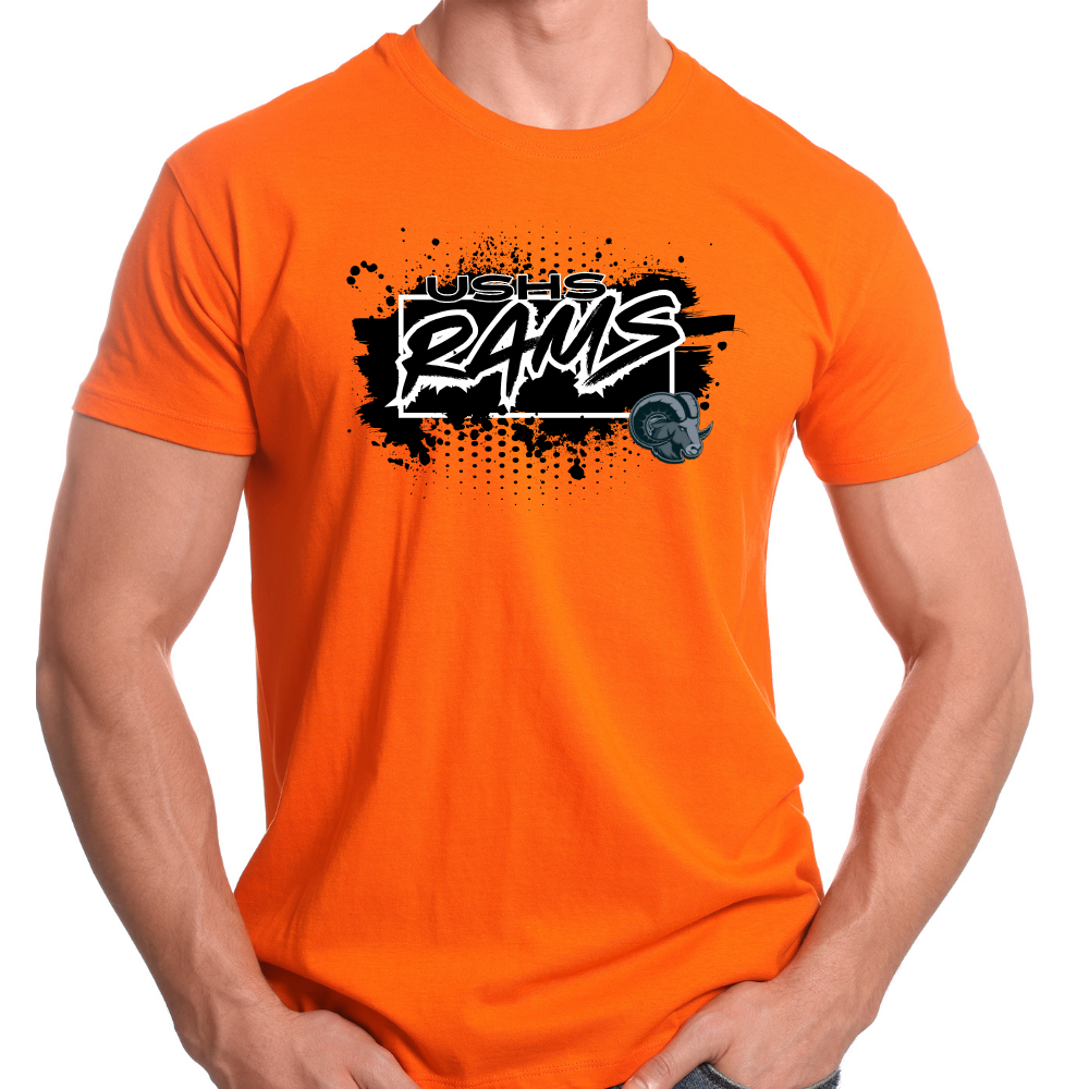 USHS Rams Splatter T-Shirt