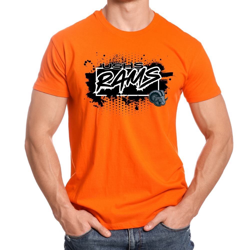 USHS Rams Splatter T-Shirt